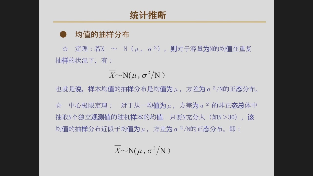 样本均值的抽样分布