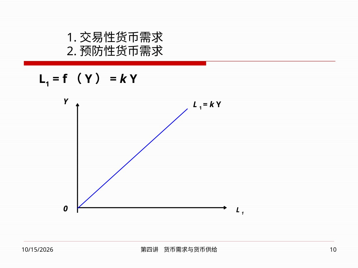 交易与预防性货币需求