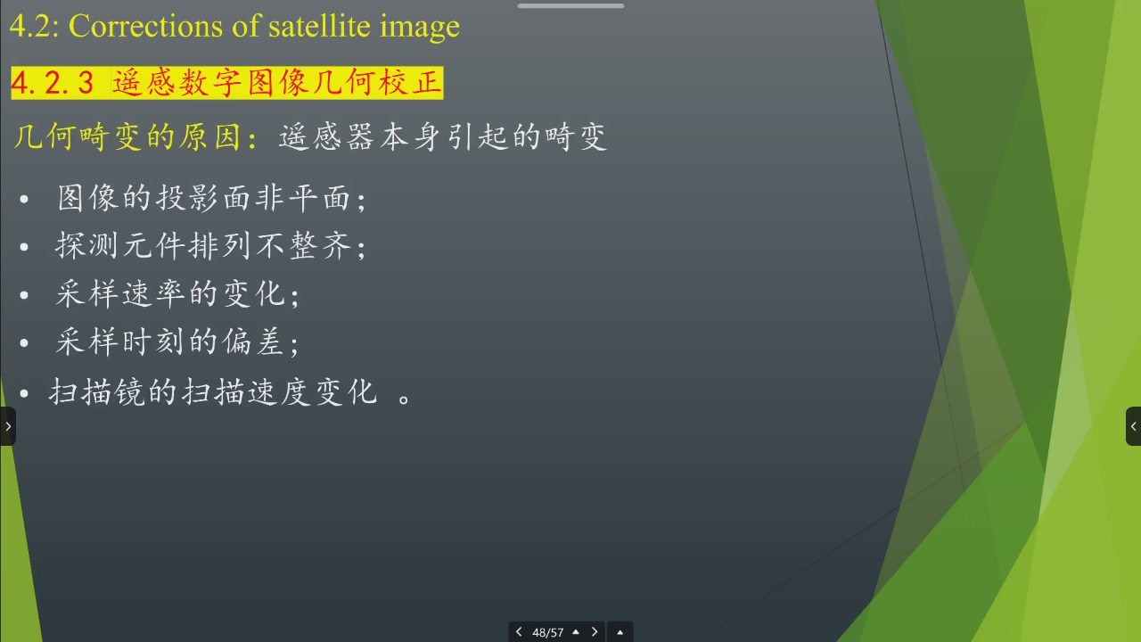 传感器扫描与定位偏差示意